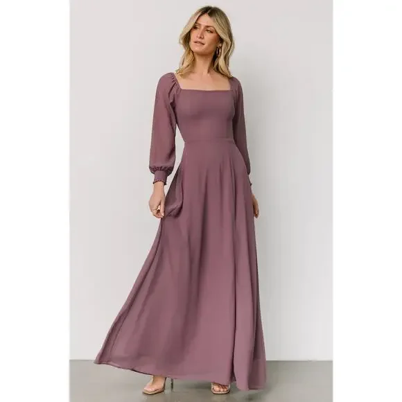 Baltic Born | Dresses | Baltic Born Giselle Maxi Dress Vintage Plum Wedding  Guest Bridesmaid | Poshmark
